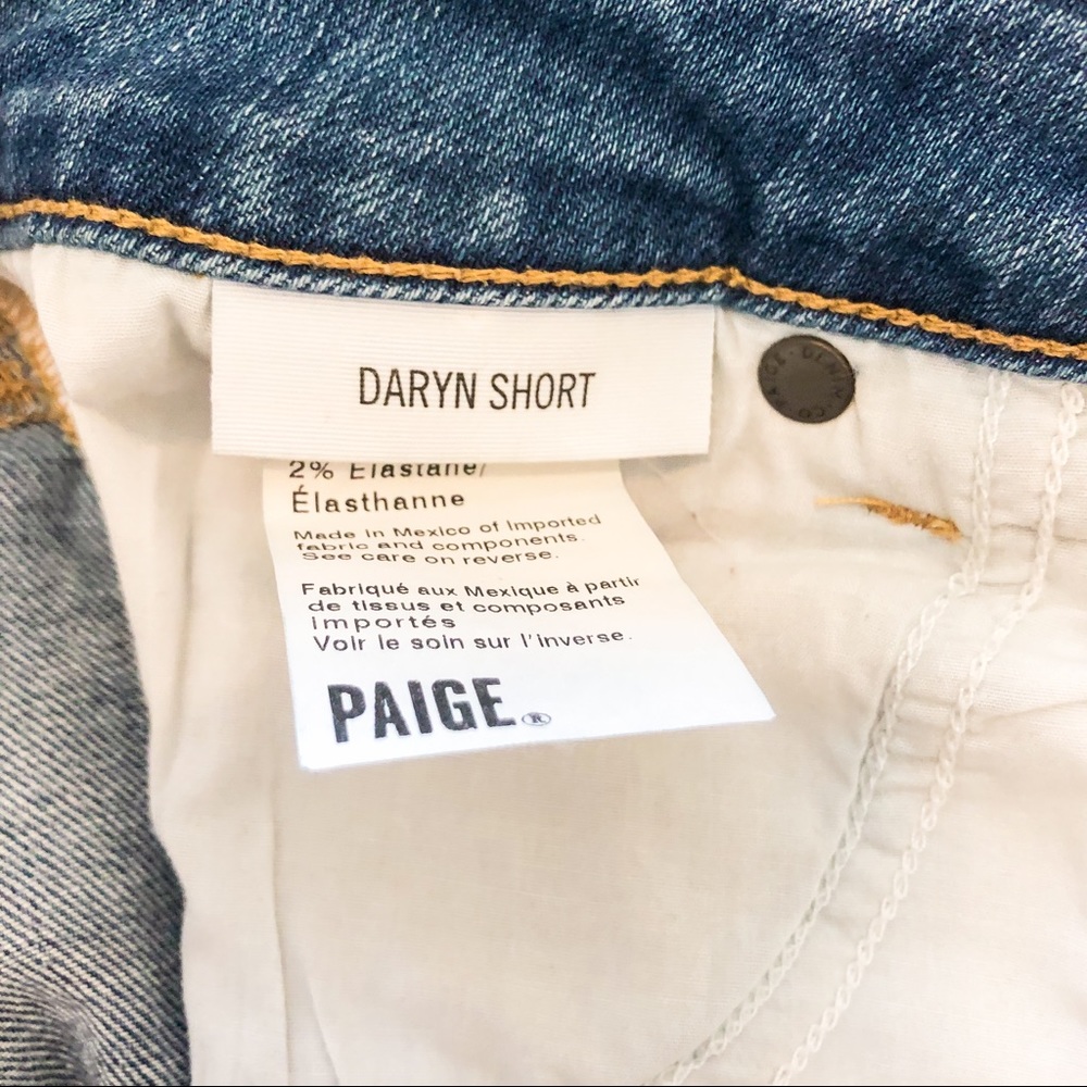 PAIGE jean shorts - size 28 - distressed - Picture 7 of 8
